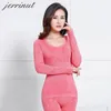 Kvinnors termiska underkläder Jerrinut Thermal Underwear Women Long Johns Women For Winter Warm Long Johns Cotton Sexig Thermal Underwear Set for Women 231130