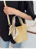 أكياس مسائية الأكياس الكلاسيكية حقيبة دلو Women Women Luxury Hand Hand Fashion Designer Pu Leather Crossbody Shopper Tote Tote