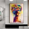絵画ITIアートキャンバスペインティングカラーフールポスタープリント壁のリビングルームのヴィンテージデコレーションドロップデリバリーホームガーデルス