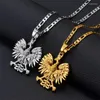 Ожерелья с подвесками, позолоченные, польский символ орла для женщин и мужчин, польские полюса, модные украшения
