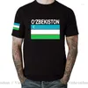 Heren t shirts oezbekistan oezbekistani shirt nation team t-shirt mannen vrouwen tops t-shirt kleding tee streetwear country uzb