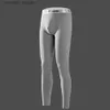 Men's Thermal Underwear Thermal Long Johns For Men Soft Elasticity Underwear Trousers Warm Base Bot Tight Sport Leggings Pants Thermal Sleepwear L231130