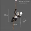 Pendelleuchten Vintage Seil Harz Panda Lichter Loft Industrie Küche Hängelampe Esszimmer Leuchte Home Decor Leuchte