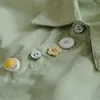 Chemisiers pour femmes Mori Girl printemps automne chemise douce bulle imprimé bouton coloré à manches longues femme Blusas mignon chemisier hauts U307