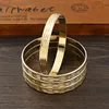 Bangle Adult Size 4PCS 65MM 9K Gold Color Hig Quality Top Sale Cute Bracelet Jewelry Flower Girl Birthday Party Gift