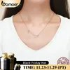 Chokers 100 925 Sterling Silver Zodiac Necklace 12 Styles Libra Cancer Symbol Pendant for Women Rose Gold Color Jewelry 231129