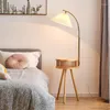 Golvlampor trä led lampa kreativt stativ soffa hörn stående ljus sovrum säng hem dekor inomhus belysning fixturer