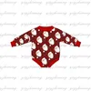 Kläder sätter god jul baby pojkar flickor kläder baby onesie långärmad Santa Romper Baby's kläder 231129