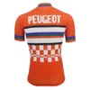 2022 PEUGEOT Retro Cycling Jersey Summer Short Sleeve Bike Wear Road Bike MTB Clothing328C