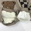 Luxury winter baby Tracksuit Doll Bear Pattern kids designer clothes Size 90-150 Plush insulation children hoodie and pants Nov25