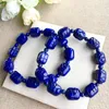 Strand Drop JoursNeige Bleu Minerai Pierre Naturelle Bracelets Sculpté Porc Perle Zodiaque Pour Hommes Femmes Énergie Bijoux