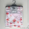 Filtar Svadlande högkvalitativ Baby Filt Winter Flanell Fleece Flamingo filt Spädbarn Swaddle barnvagn Wrap för nyfödda baby sängkläder filtar R231130