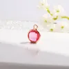 DIY Jewelry 8.6MM Round Crystal Birthstone Charms Rose Gold Beads for Wholesale (No Chain)