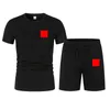 PY designer t-shirt träningsoverall herr T-shirt shorts set sommar Andas avslappnad löparset Mode för kvinnor Märke Sport kostym