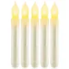 LED 12 PCS FLAMELESS TAPER CANDLES 배터리 운영 가짜 테이퍼 양초가 깜박이는 창 캔들 라이트 H09092045