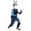 Costumi Anime Judy Cosplay Judith Laverne Hopps Ufficiale Coniglio Uniforme Vestito per Adulti e Bambini Taglia Costume da Festa di Halloween