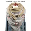 Scarves Womens Blanket Scarf For Mother Winter Travel Chunky Warm Wrap Button Soft Shawl Cold Weather Supplies