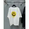 Designer Women t Shirt Melting Smiley Face Print T-shirt Classic Abstract Couple Loose Os Crew Neck Sleeve