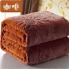 Cobertores sólido macio quente veludo cobertor outono inverno quente sofá cama lance cobertor decoração de casa flor cama colcha cobertor 231120