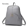 Nevenka Mini Backpack Women Light Weight Daypacks Girls Fashion Backpacks Ladies Leather School Bag Female Gray Backpack Black J19270t