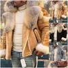 Mens down parkas laamei faux fur coat men plus size winter alt