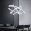 Lampes suspendues éclairage en cristal suspendu luminaire de plafond encastré moderne pour chambres à coucher salle à manger entrée salon