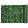 Esgrima portões de treliça artificial hedge folha verde hera cerca tela planta parede grama falsa pano de fundo decorativo privacidade protection222j