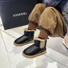 Boots Classic Plush Winter Versatile Girls Snow Children s Fashion Warm Keeping Simple Japanese 2023 Boys Chelsea PU 231130