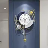 Relojes de pared de diseñador, mecanismo de lujo, gran estética, silencioso, moderno, Metal, nórdico, decoración de habitación