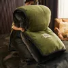 Sängkläder set vinter förtjockas varmt korall sammet täcke täcke hemtextil plysch filt zip comforter cover dubbel drottning storlek lyx täcke täckning 231129