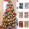 Decoraciones navideñas 29/20 piezas Juego de adornos de bolas navideñas Plásticos pintados Decoraciones colgantes para árboles de Navidad Accesorios de decoración navideña 231129