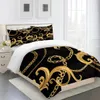 Ensembles de literie Marque de luxe designer moderne baroque roi lit double ensemble complet lit simple housse de couette et 2 taies d'oreiller 231130