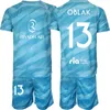 Vereinsteam GK Atletico Madrids Langarm-Fußballtrikot Ivo Grbic Set Torwart Antonio Adan David de Gea Thibaut Courtois Jan Oblak Fußballtrikot 23/24 Herren Kinder