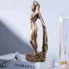 Dekorativa föremål Figurer Sexig Lady Figure Harts Goddess Statue Art Female Sculpture Table Ornaments Living Room Dining Desk Eesthetic Presents 231130