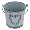 Vaser hink blomma potten dekor mångsidig förvaring blommor dekorativt galvaniserat ark robust praktiskt