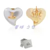 Empress Dowager Vivienne large resin heart pearl earrings with elegant and luxurious temperament