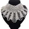 Choker Statement Necklace Women Jewelry Black/White Big Chunky Handmade Beads Maxi Necklaces Collar 2023 Chokers