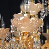 Modern Kristal Avizeler Hafif Altın Kolye Lambalar Oturma Odası Fuaye Restoran Otel Projesi için Kapalı Aydınlatma