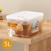 Water Bottles Home Put Fridge Drink Bucket Cold Jug With Tap Fruit Tea Brew Dispenser Juice Cooler Kitchenware