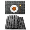 Table Mats Pads EXCO 6pcs PVC Napperon Rectangle Vaisselle Pad Tapis De Salle À Manger Isolation Thermique Napperons Bol Dans La Cuisine Accessoires