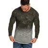 Hommes T-shirts Hommes Accueil O-cou Snowflake Spots Motif Casual Gradient Revers Chemise À Manches Longues Bonne Qualité Designer Tops Dropshipp