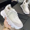 Luxuriöse italienische Designer-Schuhe, Kettenreaktions-Plattform, lässiger Sneaker für Männer und Frauen, reflektierende Höhen-Turnschuhe, dreifach schwarz, weiß, mehrfarbig, Wildlederschuh, Herren-Trainer