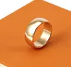 Luxus-Designer-Ring, modischer Druck, Buchstabenringe für Mann oder Frau, Titan-Stahlband, Liebesring, Schmuck, Versorgungsbox