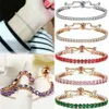 Bracelet de chaîne de tennis de conception classique bracelets en cristal multicolores bijoux pour femmes cadeau en gros