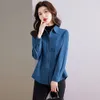 Blusas para mujer Camisas de manga larga Camisa de pana para mujer Moda 2023 Otoño Invierno Elegante Señora Tops básicos Vintageyolq