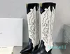 Damenschuhe Wildleder Westernstiefel Leder Stiefel mit niedrigem Blockabsatz Perfekte modische spitze Zehenstiefel mit hohem Absatz Echte Fotos