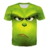 Grinch Cartoon Weihnachten T-shirts 3D Digitaldruck Hochwertige Männer Frauen Kleidung Grinch Squad Lustige Jungen Shirts