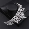 Ketting oorbellen set mode kristal bruiloft vrouwen bruid rhinestone tiara kronen bruidsjurk accessoires