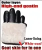 Gants à cinq doigts hiver gants en cuir pour hommes en peau de chèvre motif en peau de cerf gants en peau de mouton épaississement chaud en cuir laine intégrée véritable 231130