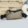 Mulheres Bolsas Designer Bolsa Underarm Bag Crescent Moon Bolsas Luxo Hobo Bolsas De Ombro Cadeia Bolsa Carteira Clássica Carta Impressão Marrom Alta Qualidade